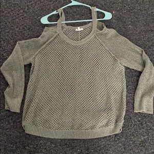 Maurice’s cold shoulder knit sweater